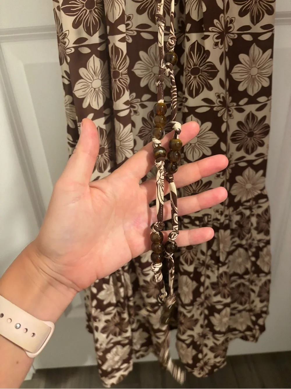 J. CREW Caspia Maxi Dress Floral Crepe de Chine Brown Size S